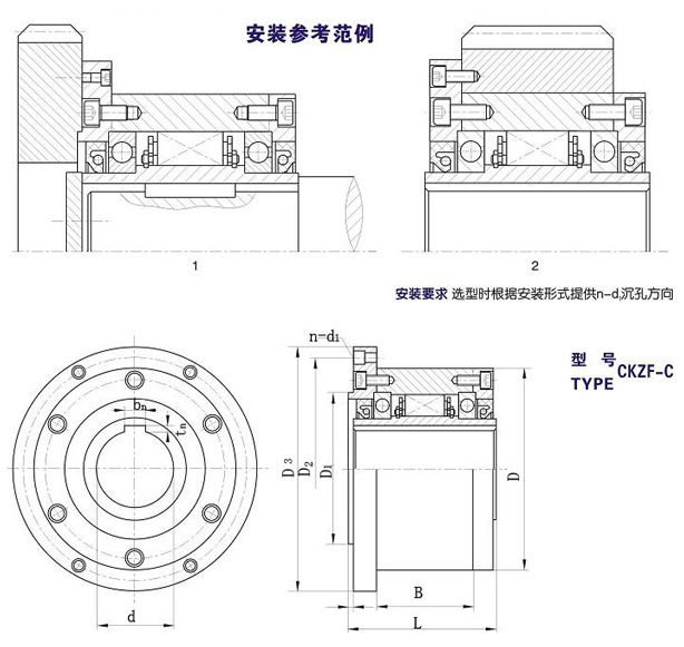 CKZF-C楔块式超越草莓视频免费在线观看型号 CKZF-C楔块式超越草莓视频免费在线观看型号