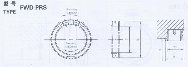 FWD PRS楔块单向草莓视频免费在线观看结构图 FWD PRS楔块单向草莓视频免费在线观看结构图