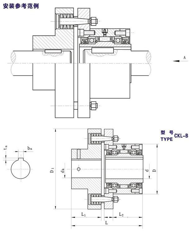CKL-B楔块式单向草莓视频免费在线观看型号 CKL-B楔块式单向草莓视频免费在线观看型号